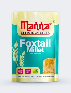 Manna Foxtail Millet Natural Grains (Kaon / Kang / Kangni / Kakum / Navani / korralu / Korra / Thinai). High Protein & 100% more fibre than rice Foxtail Millet