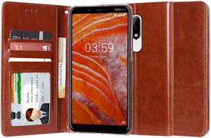 Unistuff Flip Cover for Nokia 3.1 Plus