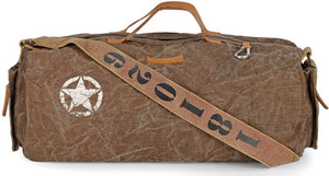 The House of Tara 20 inch/50 cm Distress Finish Canvas Duffle/Gym Bag Duffel Without Wheels