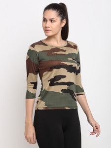 ARMISTO Sporty Women Round Neck Multicolor T-Shirt