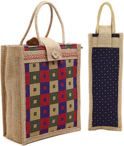 asian Men & Women Blue Bottle Bag