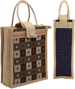 asian Men & Women Blue Bottle Bag