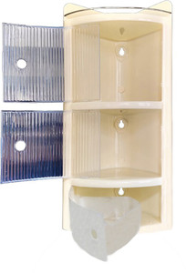 URBAN CHOICE corner shelf cabinet for bathroom Plastic Wall Shelf