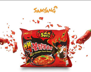 Samyang Buldak 2X Spicy Hot Chicken Flavour Instant Korean Noodles - 140gm Hakka Noodles Non-vegetarian