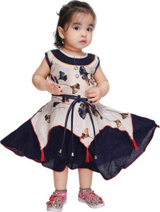 Smuktar garments Baby Girls Calf Length Casual Dress