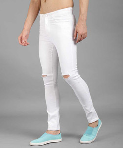 linaria Slim Men White Jeans
