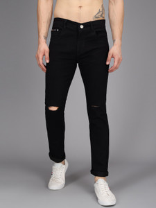 ModHub Regular Men Black Jeans