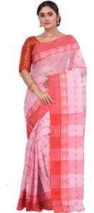 GitAsit Self Design Tant Pure Cotton Saree