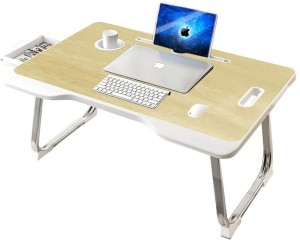 StarAndDaisy 'Bed Buddy' Laptop Desk, Portable Foldable Laptop Bed Tray Table with Drawer Wood Portable Laptop Table