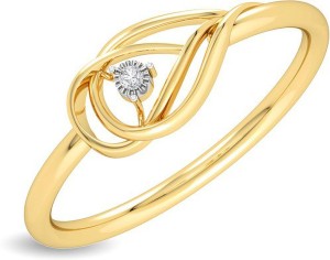 KISNA Real Jewellery 14kt Diamond Yellow Gold ring