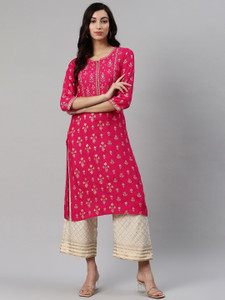 BIBA Women Kurta Pant Set