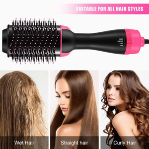 NKK TRADERS 4 in 1 Electric Hot Air One Step Hair Blow Dryer Comb Volumizer Brush