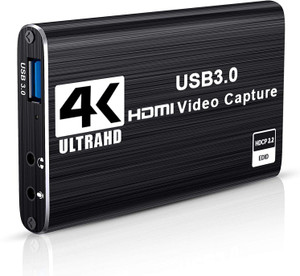 microware Audio Video Capture Card, 4K HDMI to USB 3.0 Capture Card 1080P 60fps Live Streaming Game Recorder Device for PS4, Nintendo Switch, Xbox, Camcorder? [video game] Media Streaming Device
