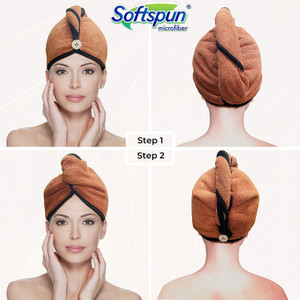 SOFTSPUN माइक्रोफाइबर 380 GSM हेयर तौलिया