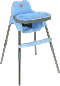 Esquire Spotty Baby Dining Chair with Footrest, L Blue-Grey Combo
