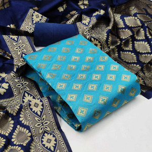 MORLY Cotton Silk Self Design Salwar Suit Material