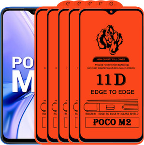 Roxel Edge To Edge Tempered Glass for Poco M2