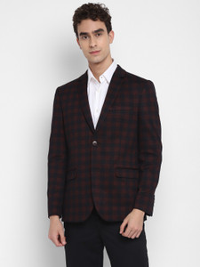 TURTLE Checkered Single Breasted Casual Men Blazer