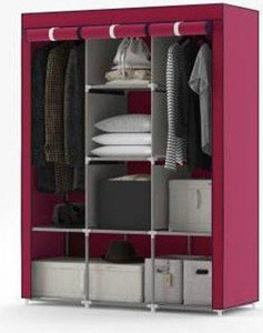 HEAVEN 6+2 Portable Wardrobe for Storage Carbon Steel Collapsible Wardrobe
