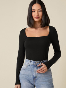 Aahwan Casual Solid Women Black Top