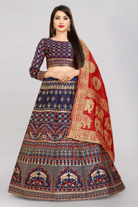 Divastri Self Design Semi Stitched Lehenga Choli
