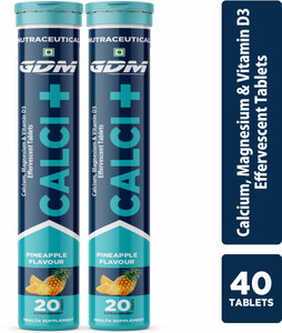 gdm nutraceuticals llp CALCI + (CALCIUM, MAGNESIUM & VITAMIN D3) – PINEAPPLE FLAVOUR