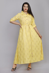 BHAGLI Women Printed A-line Kurta