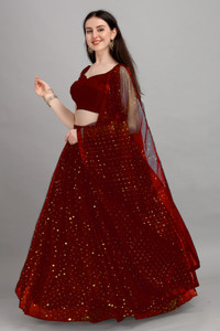 Krishna Priya Embellished, Self Design Semi Stitched Lehenga Choli
