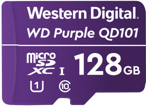 WESTERN DIGITAL WDD128G1P0C QD101 128 GB MicroSD Card Class 10 100 Mbps  Memory Card Compatible with Camera