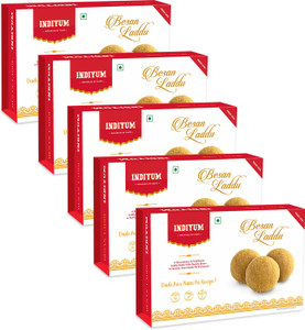 Indiyum Indian Sweets Mithai Besan Laddo Box