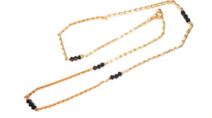 SSFJ Micro gold covering chain 24" inch long for black crystal chain for tredional Gold-plated Plated Copper Chain