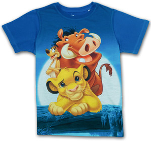 Lion King Boys Printed Polycotton Regular T Shirt