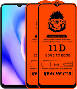 Xester Edge To Edge Tempered Glass for REALME C15