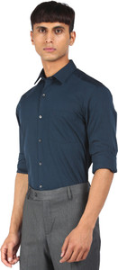 ARROW Men Solid Formal Blue Shirt