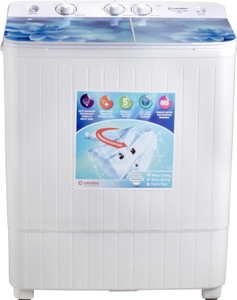Candes 7.2 kg Semi Automatic Top Load Blue, White