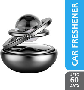Selifaur Aroma Double Black Ring Solar Energy Car Air Freshener Car Freshener Diffuser Car Air Freshener