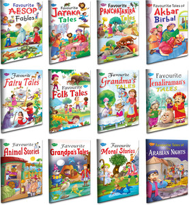 Children Story Books All In One Combo | Set Of 12 Story Books For Kids -English Moral Story Favourite Collection
