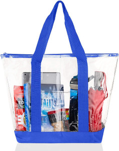 Sturdy International Blue Hand-held Bag PVC Transparent Hand Bag 11