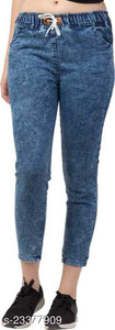 Aglobi Jogger Fit Women Blue Jeans