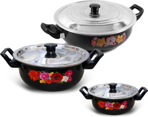 ROYAL ELIBA by ROYAL ELIBA Cook and Serve Essential with Lid – biryani pot/Kitchenware/hotelware/dinner set/serving bowl/best cooking bowl…