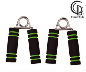 CLOVERBYTE Foam Grip Wrist Exercise (Pack of 2) Green, Black - Image 2