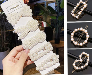HOMEMATES 8 Pcs Pearl Hair Clips for Women rhinestone Crystal Metal Hair Pins for Girls Women Golden Crystal Hair Pin Hair Clip Fancy Jewellery Lock Pin Hair Accessories (Random) Hair Pin