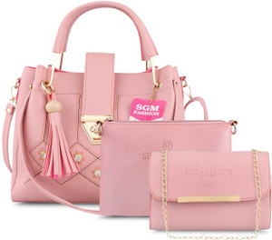 SGM Fashion Women Pink Hand-held Bag