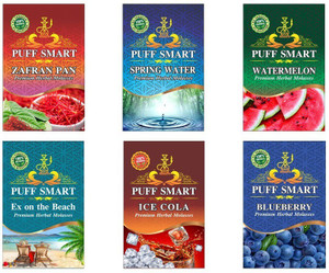 Puff Smart 6 Combo Flavors Ex On The Beach, Spring Water, Zafran Paan,  Watermelon, Ice Cola, Blueberry Hookah Flavor Price in India - Buy Puff  Smart 6 Combo Flavors Ex On The