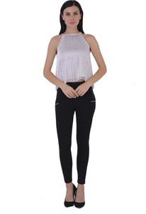 Misverse Casual Solid Women White Top