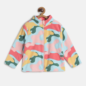 MINI KLUB Full Sleeve Printed Baby Girls Jacket