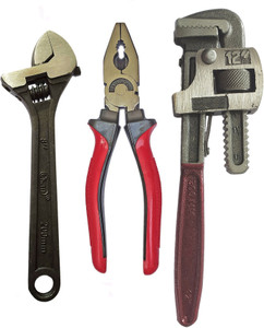 12inch Pipe Wrench 8inch Plier and 8inch Adjustable Wrench Pipe Wrench