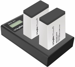 DIGITEK Platinum Dual Port Li-ion LCD Battery Charger with 2 Nos of 1250mAh Capacity LP E17 Li-ion Battery Combo Pack (DPUC-014 D E17)  Camera Battery Charger