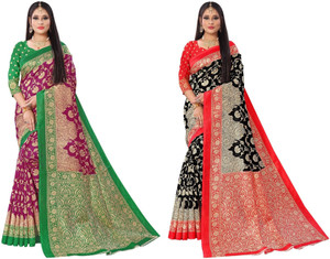 Kanooda Prints Woven Mysore Art Silk Saree