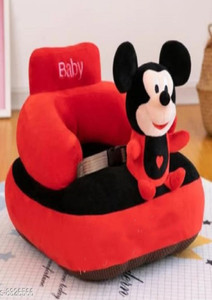JASIL Sofa for Kids Soft Plush Cushion Baby Sofa Seat Or Rocking Chair for Kids - 35 inch (Micky F Red )  - 35 cm